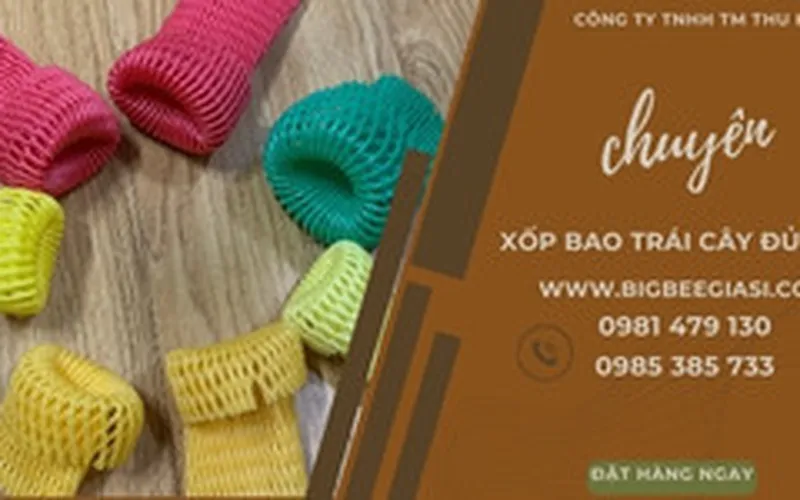 Xốp lưới bọc trái cây đủ màu