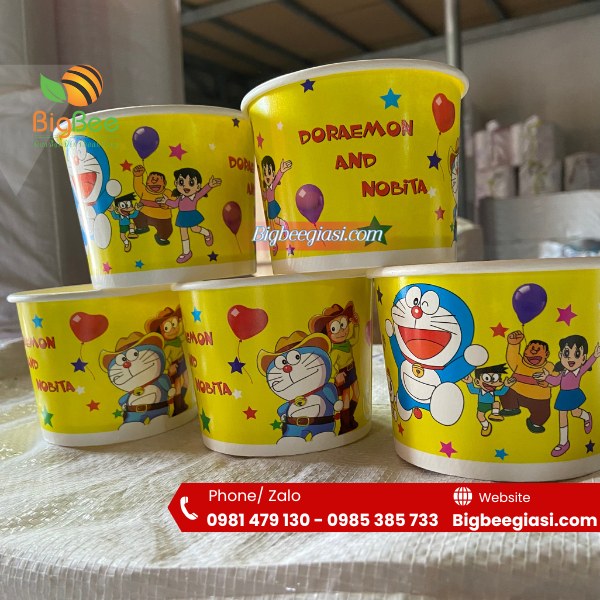 Mẫu ly giấy đựng cháo dinh dưỡng Mẫu ly giấy đựng cháo dinh dưỡng