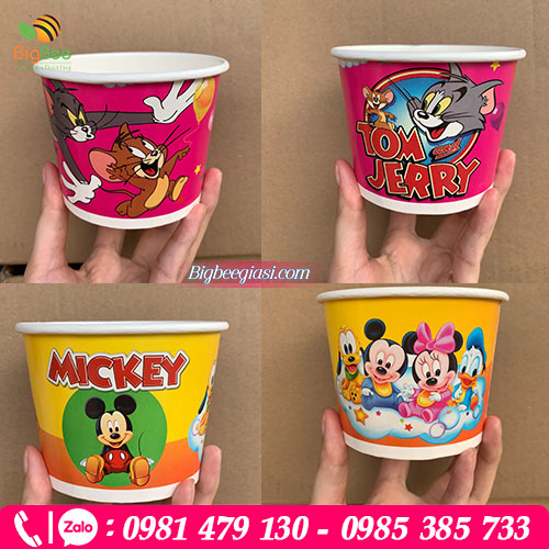 Tô giấy 360ml đựng cháo dinh dưỡng in sẵn Tô giấy 360ml đựng cháo dinh dưỡng in sẵn