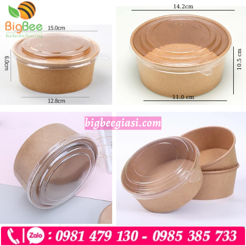 Kích thước tô giấy 750ml, 1000ml