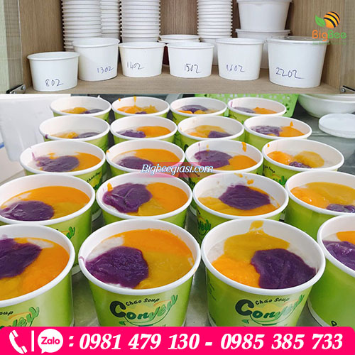 Tô giấy đựng cháo dinh dưỡng dùng 1 lần Tô giấy đựng cháo dinh dưỡng dùng 1 lần