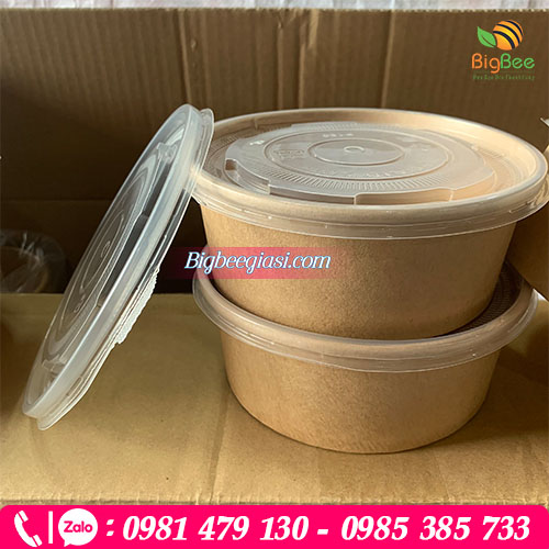 Tô kraft 750ml giấy thân thiện an toàn với thực phẩm Tô kraft 750ml giấy thân thiện an toàn với thực phẩm