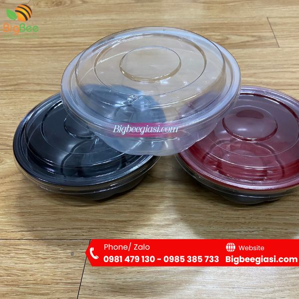 Tô nhựa bông mai đỏ đen Tô nhựa bông mai đỏ đen