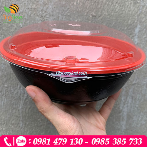 Tô nhựa pp đỏ đen đẹp mắt cao cấp Tô nhựa pp đỏ đen đẹp mắt cao cấp