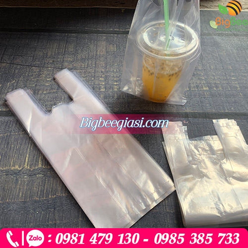 Túi đựng ly nhựa 1 lít đựng các loại nước giải khát