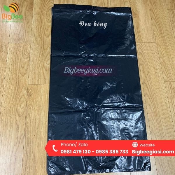 Túi đựng rác công nghiệp không quai màu đen bóng Túi đựng rác công nghiệp không quai màu đen bóng