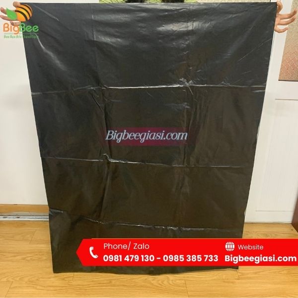 Túi đựng rác công nghiệp không quai màu đen Túi đựng rác công nghiệp không quai màu đen