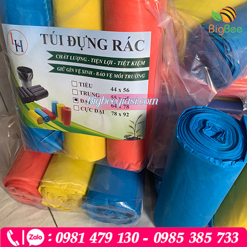 Túi đựng rác cuộn 3 màu/ bịch Túi đựng rác cuộn 3 màu/ bịch