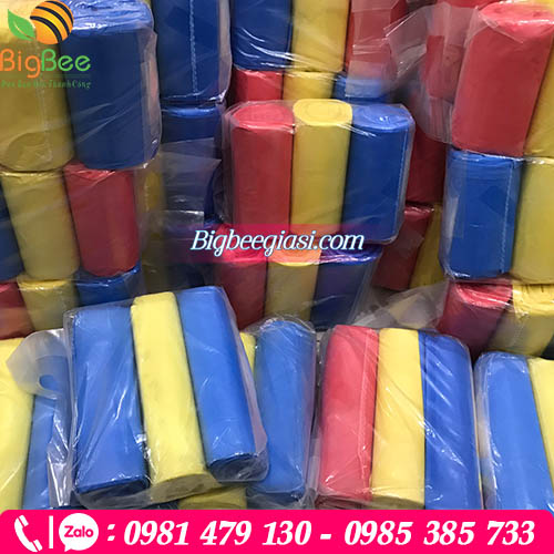 Túi đựng rác cuộn màu
