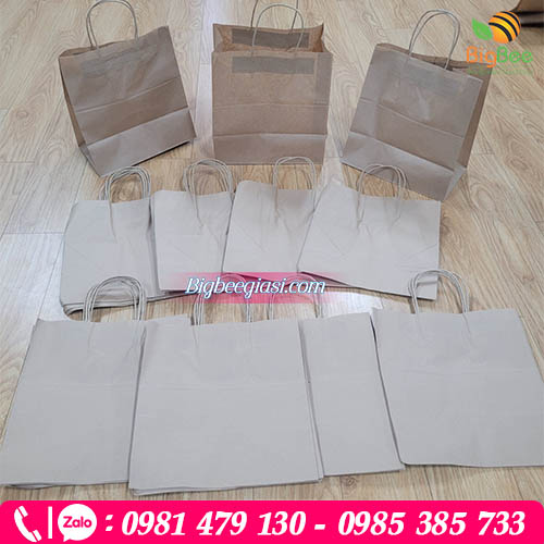 Túi giấy kraft có quai an toàn chất lượng Túi giấy kraft có quai an toàn chất lượng