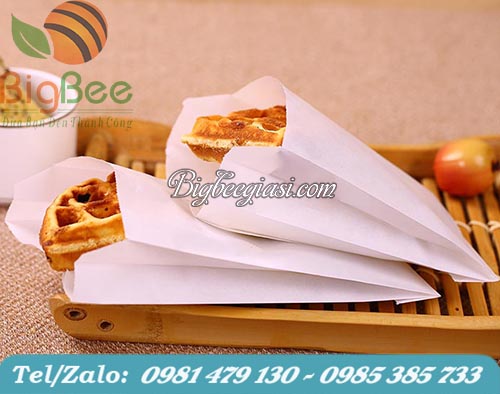 Túi đựng bánh mì màu trắng Túi đựng bánh mì màu trắng