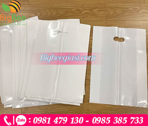 Túi nilon hột xoài màu trắng