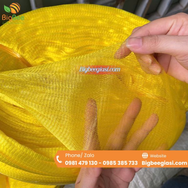 Túi lưới nhựa nguyên cuộn chưa cắt  Túi lưới nhựa nguyên cuộn chưa cắt