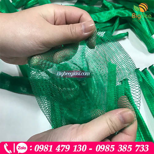 Túi lưới đựng trái cây màu xanh giá rẻ chất lượng Túi lưới đựng trái cây màu xanh giá rẻ chất lượng