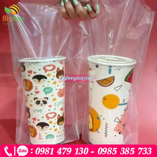 Túi nilon đựng  ly trà sữa  Túi nilon đựng  ly trà sữa