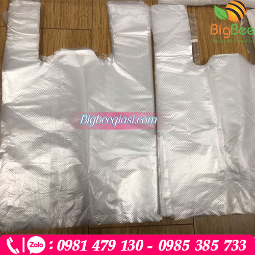 Túi nilon trắng gai