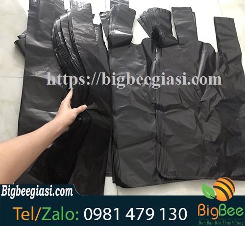 Túi đựng rác công nghiệp đen dạng rời Túi đựng rác công nghiệp màu đen dạng rời