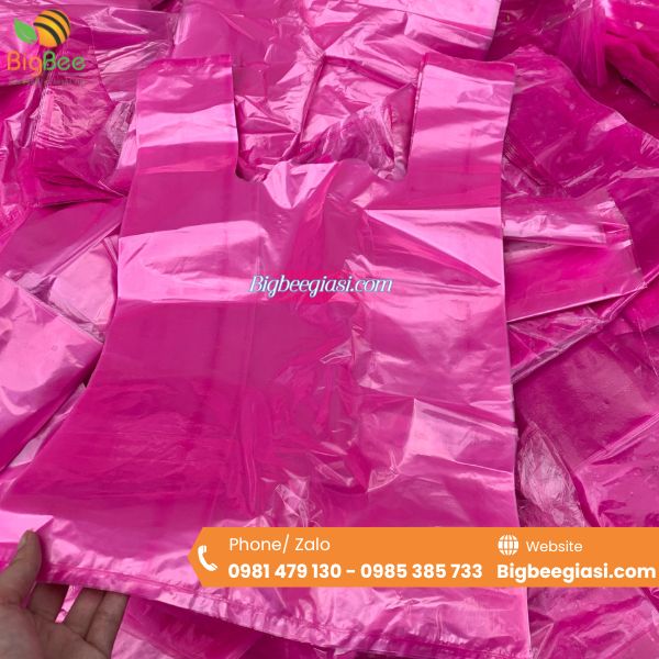 Túi nilon 2 quai hàng chợ trơn Túi nilon 2 quai hàng chợ trơn