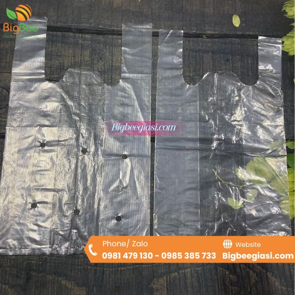 Túi xốp trắng đục lỗ đựng nông sản Túi xốp trắng đục lỗ đựng nông sản