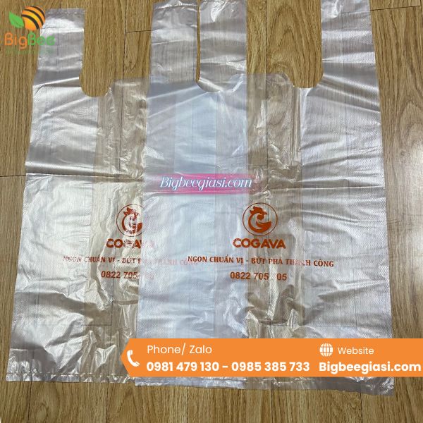 Túi xốp trắng in logo Túi xốp trắng in logo