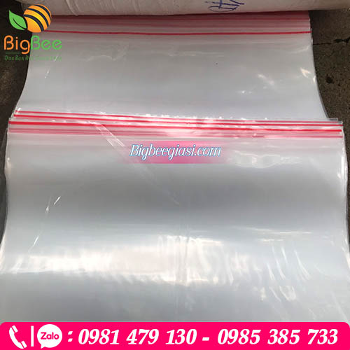 Túi zipper vuốt mép