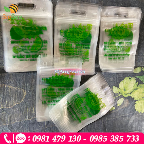 Mẫu túi zip 15x 22cm size thông dụng nhất đựng trà chanh hiện nay Mẫu túi zip 15x 22cm size thông dụng nhất đựng trà chanh hiện nay