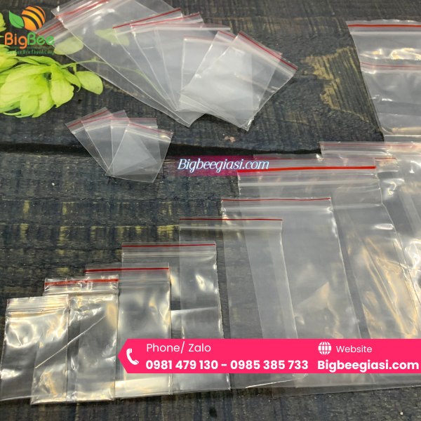 Túi zipper chỉ đỏ Túi zipper chỉ đỏ