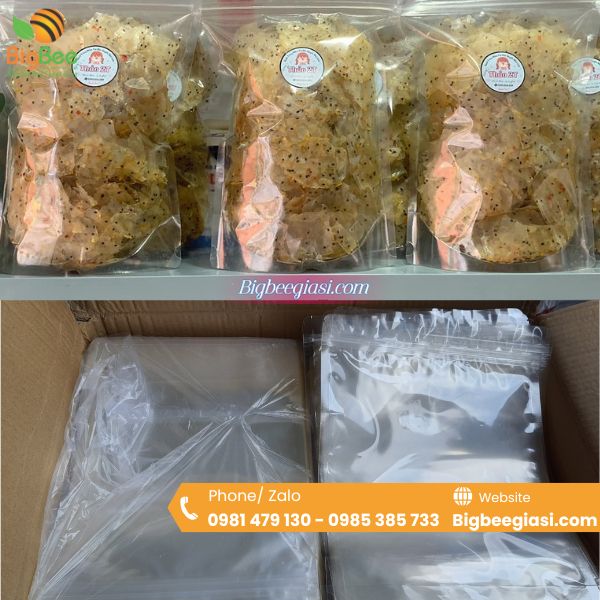 Túi đáy đứng vững trên bề mặt kệ hàng Túi đáy đứng vững trên bề mặt kệ hàng