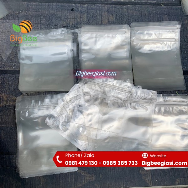 Túi zipper trong suốt 2 mặt giá sỉ rẻ nhất Túi zipper trong suốt 2 mặt giá sỉ rẻ nhất