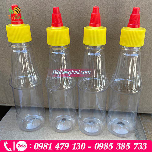 Chai pet đựng tương ớt, tương cà Chai pet đựng tương ớt, tương cà