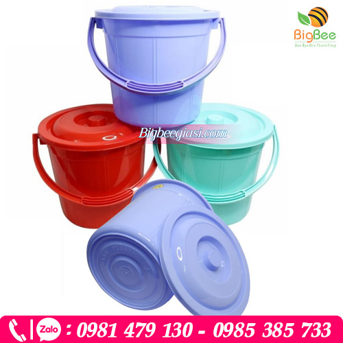 Xô nhựa có quai xách bền tiện lợi Xô nhựa có quai xách bền tiện lợi
