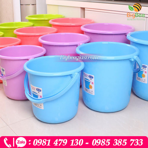 Xô nhựa đựng nước đa dạng màu sắc và dung tích Xô nhựa đựng nước đa dạng màu sắc và dung tích