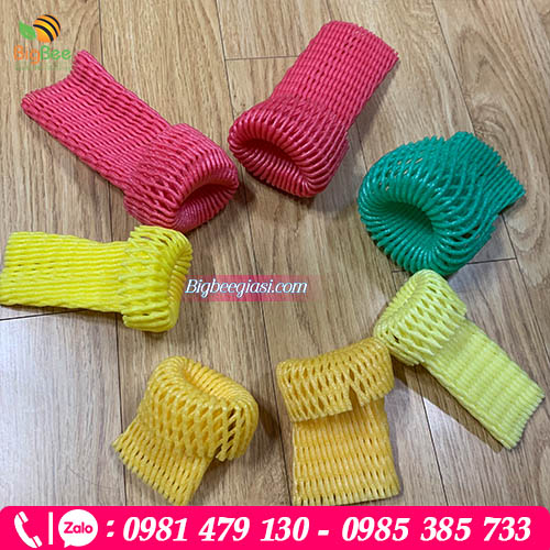 Xốp lưới nhiều màu bao bọc trái cây Xốp lưới nhiều màu bao bọc trái cây