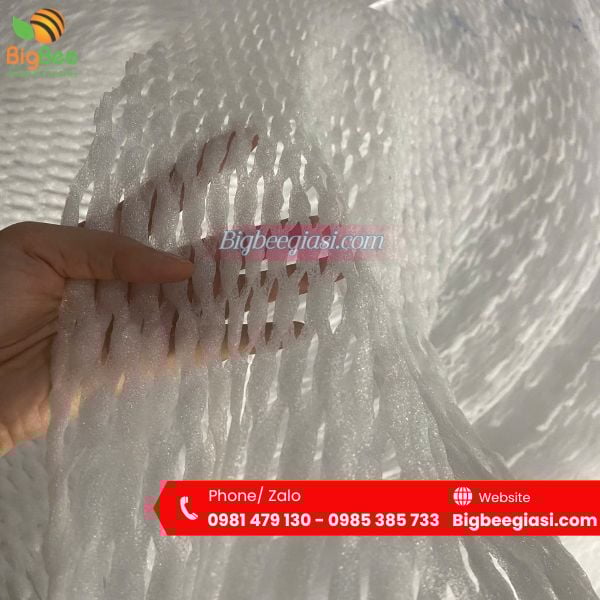 Xốp lưới lót hàng hóa tránh bể vỡ, trầy xước Xốp lưới lót hàng hóa tránh bể vỡ, trầy xước