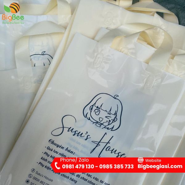 Túi ép quai in logo theo yêu cầu Túi ép quai in logo theo yêu cầu