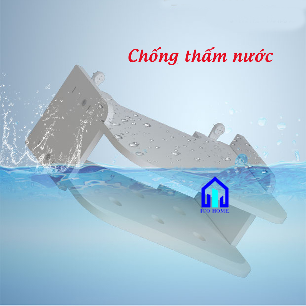 Kệ wifi treo tường 2 tầng có khay đựng remote | KHÔNG CẦN KHOAN