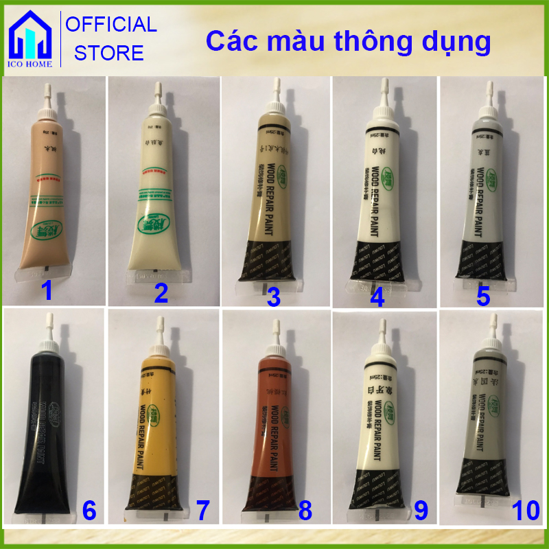 Tuýp keo sơn che khuyết điểm đồ gỗ bong tróc, xước sơn