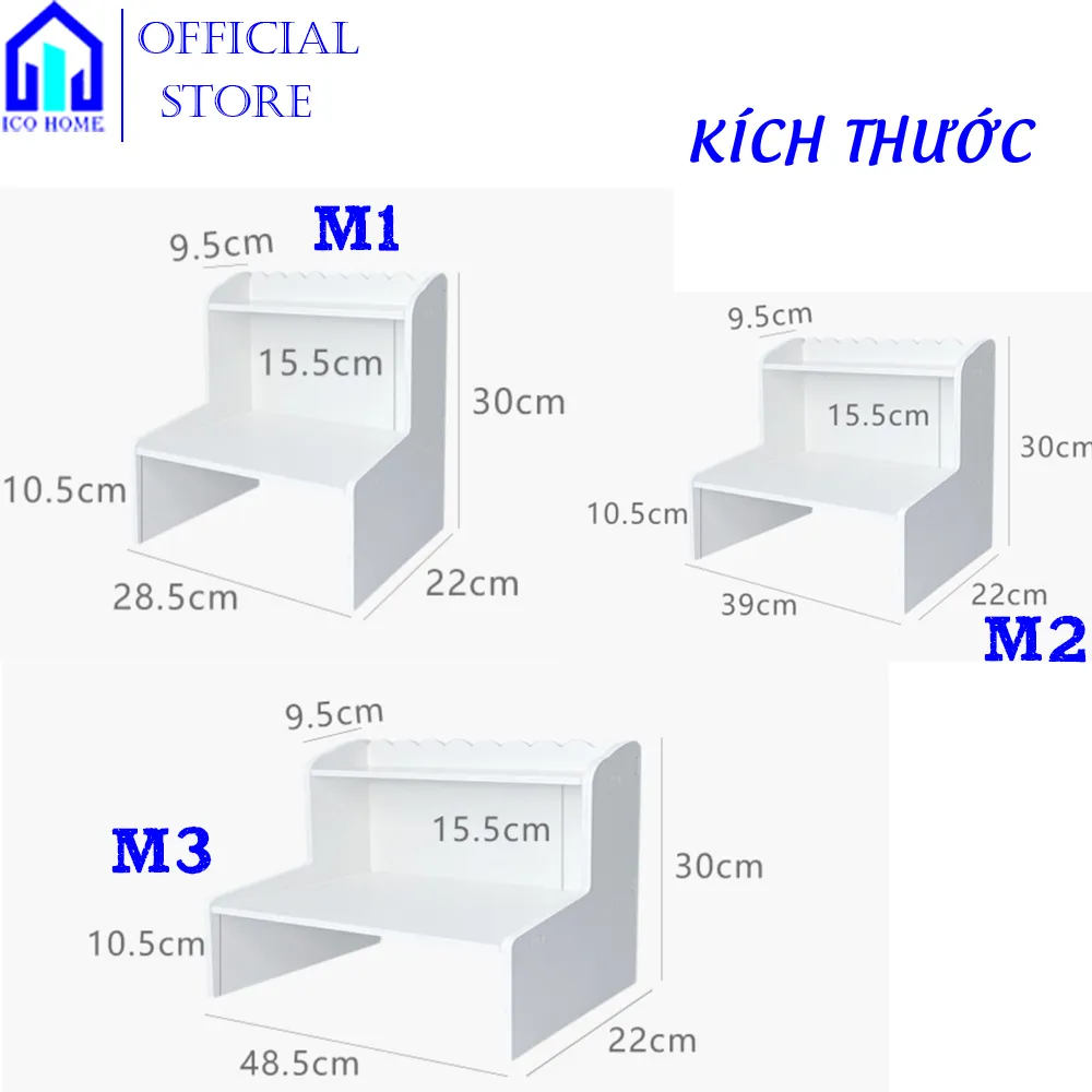 Kệ decor bàn học, bàn làm việc phong cách Hàn Quốc