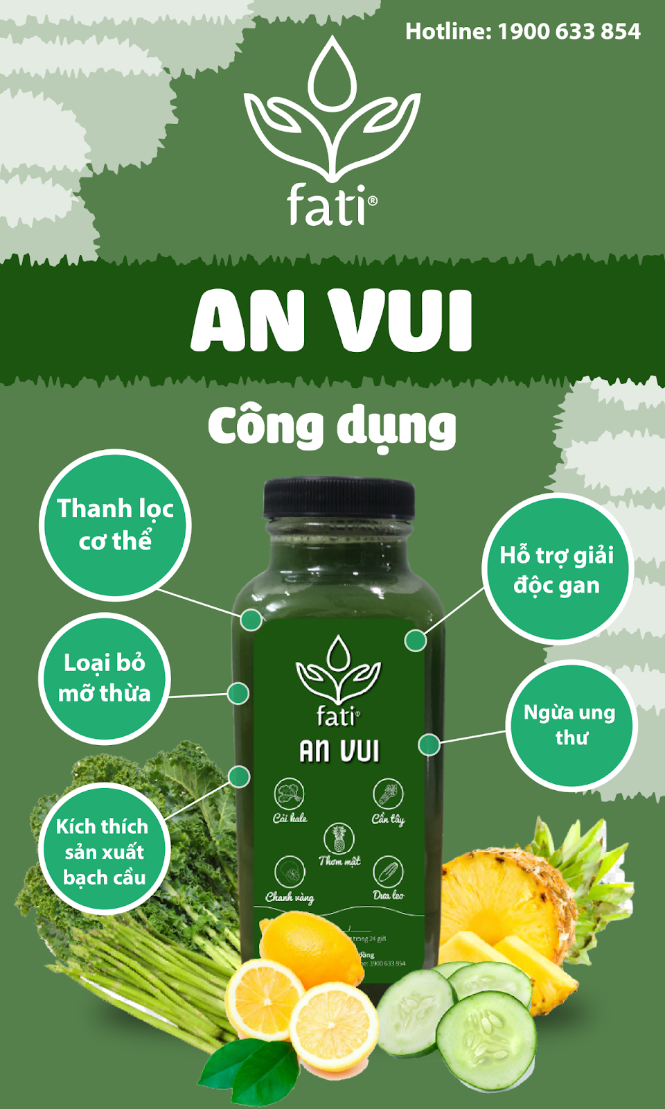Nước ép fati An Vui - Bí quyết giúp đẹp da, giảm mỡ bụng nhanh chóng Nước ép fati An Vui - Bí quyết giúp đẹp da, giảm mỡ bụng nhanh chóng