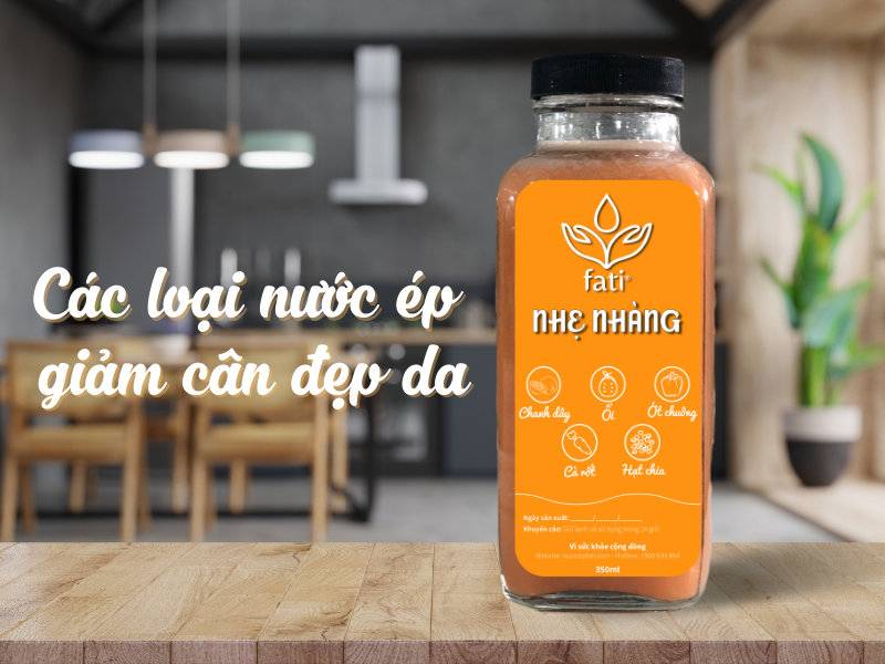 Nước ép fati Nhẹ Nhàng với các thành phần đẹp da giảm cân Nước ép fati Nhẹ Nhàng với các thành phần đẹp da giảm cân