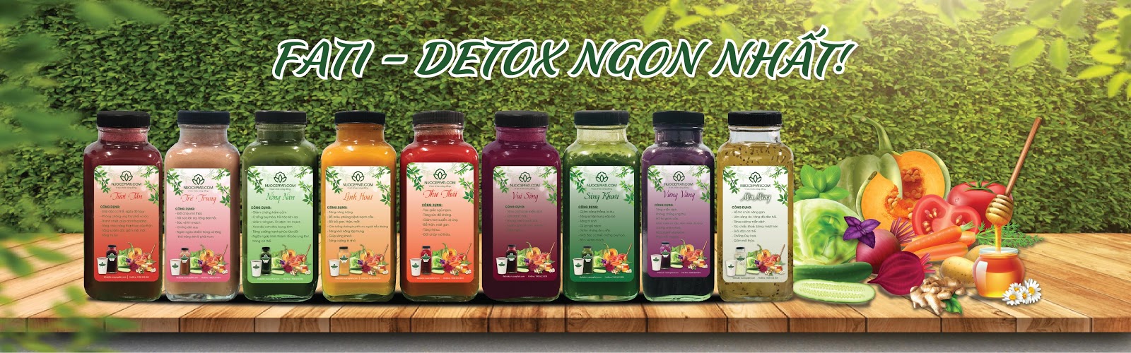 Mỗi ngày bạn có thể chọn cho mình một hương vị yêu thích để bổ sung vitamin cho cơ thể & giảm cân hiệu quả hơn cùng Fati. Mỗi ngày bạn có thể chọn cho mình một hương vị yêu thích để bổ sung vitamin cho cơ thể & giảm cân hiệu quả hơn cùng Fati.