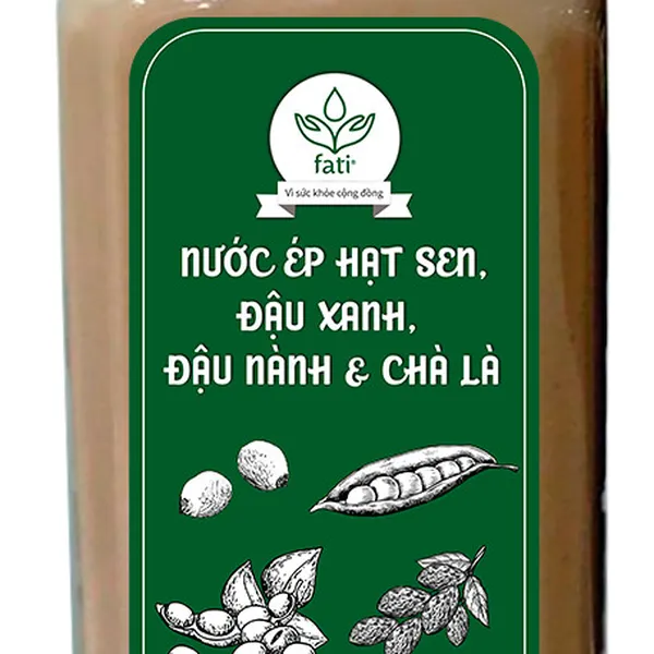 Nước ép hạt fati - Hạt sen - Đậu nành - Đậu xanh - Chà là