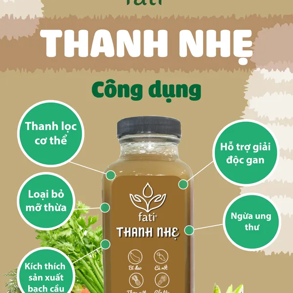 Nước ép fati - Thanh Nhẹ - Chai 350ml