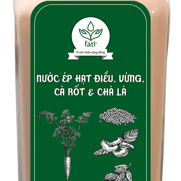 Nước ép hạt fati - Hạt điều - Vừng - Chà là - Cà rốt