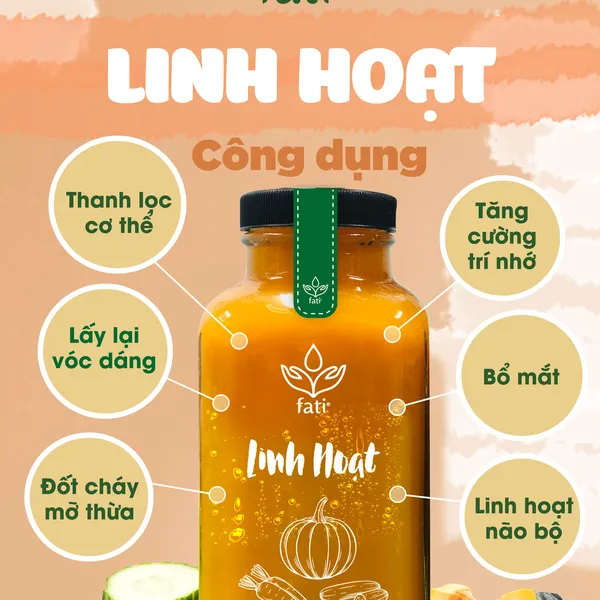 Nước ép fati  - Linh Hoạt  - Chai 350ml