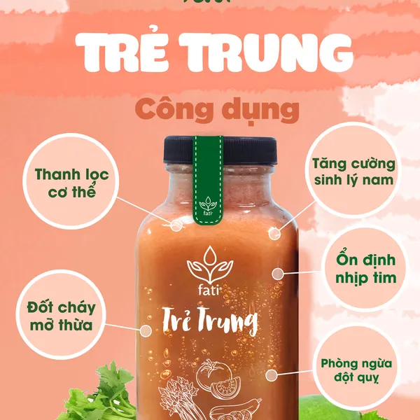Nước ép fati  - Trẻ Trung - Chai 350ml
