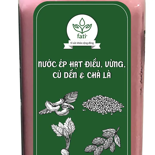 Nước ép hạt fati - Hạt điều - Vừng - Củ dền - Chà là