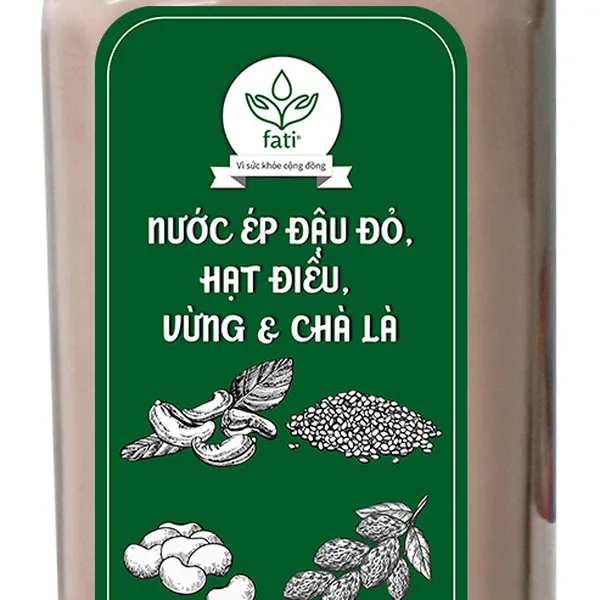 Nước ép hạt fati - Đậu đỏ - Hạt điều  - Vừng - Chà là