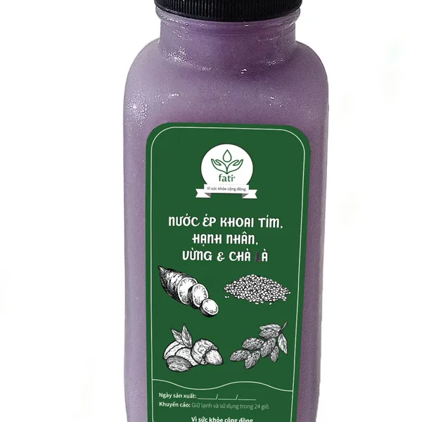 Nước ép hạt fati - Khoai tím - Hạnh nhân - Vừng - Chà là - Hạt chia