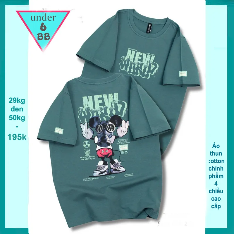 Áo Thun bé trai cotton in hình Mickey cá tính cho bé diện đi chơi , du lịch